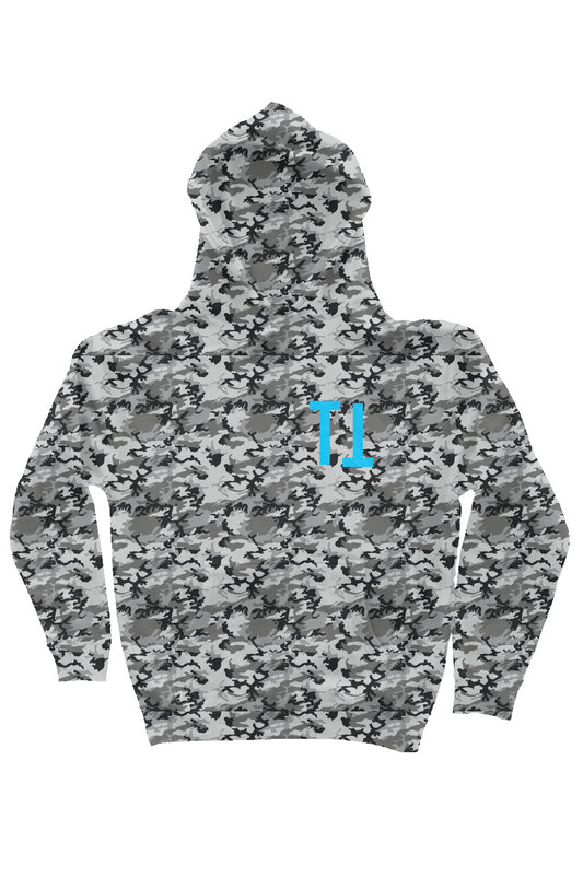 Camo Heavyweight Hoodie (Shark)
