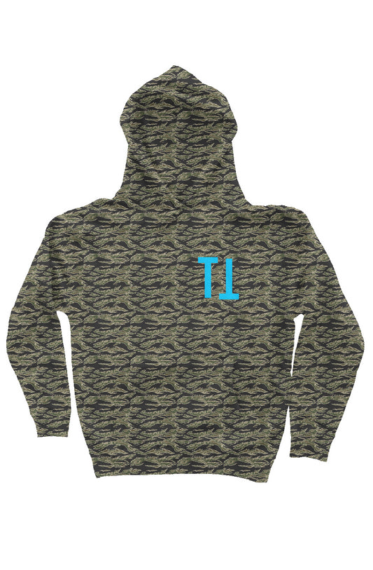 Camo Heavyweight Hoodie (Shark)