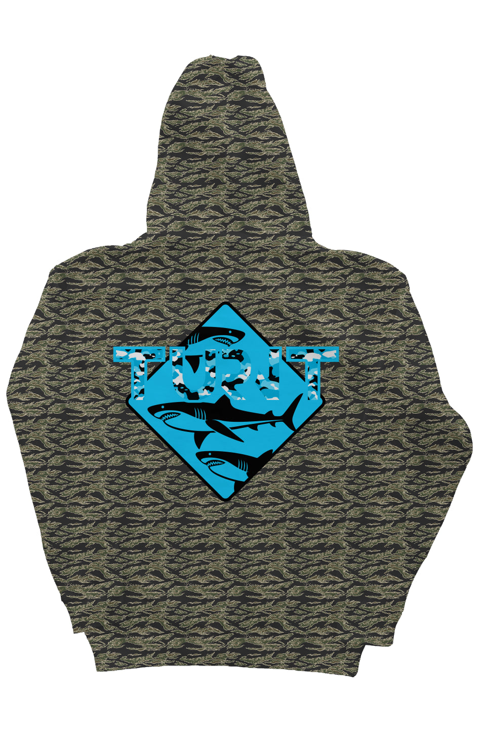 Camo Heavyweight Hoodie (Shark)