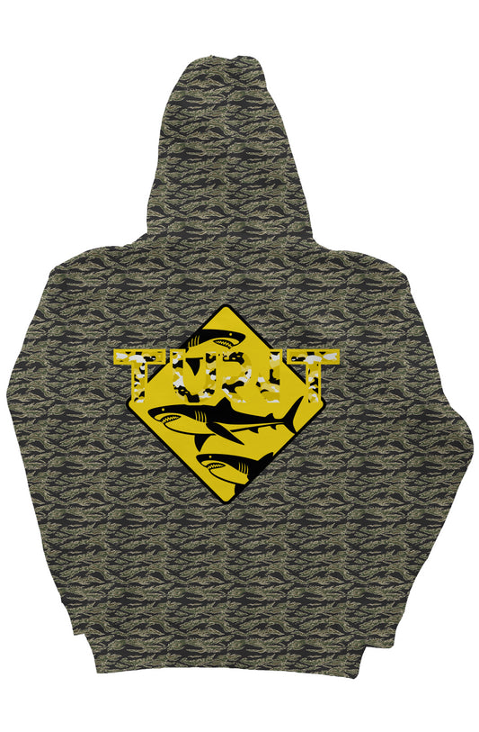 Camo Heavyweight Hoodie (Shark)