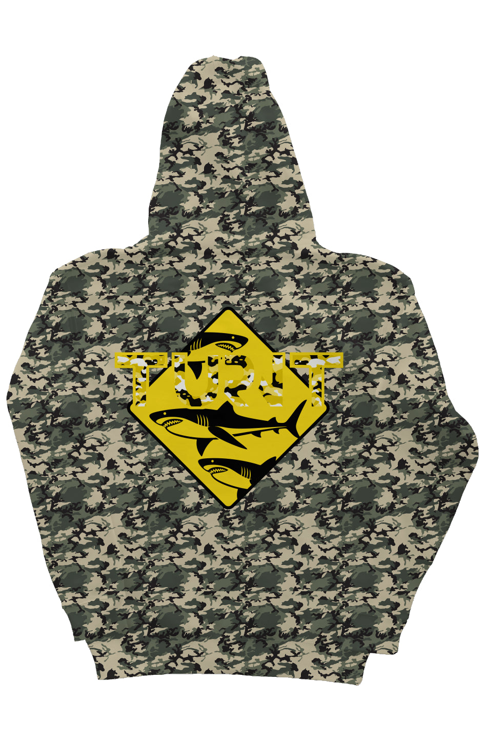 Camo Heavyweight Hoodie (Shark)