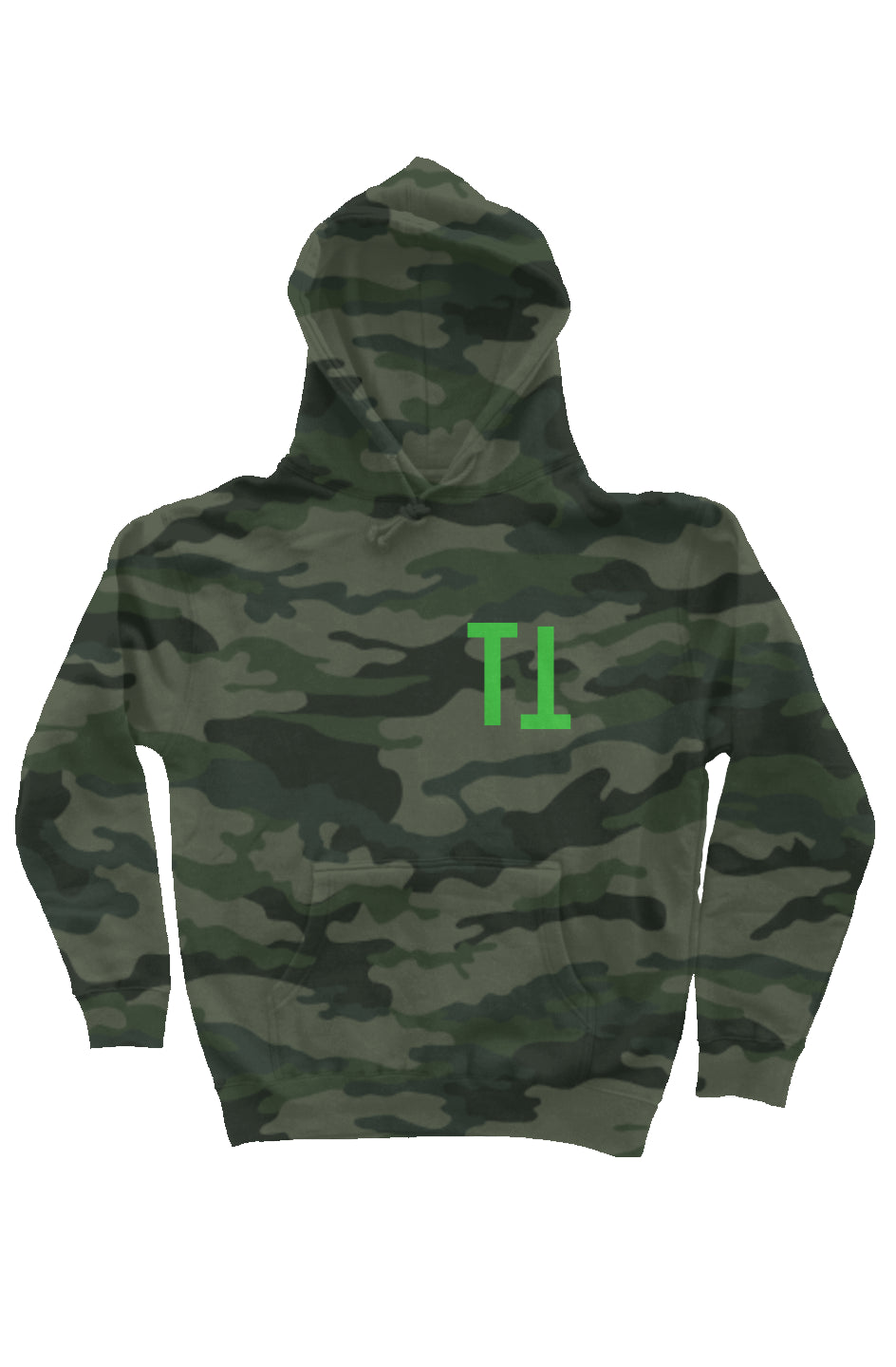 Forest Camo Heavyweight Hoodie (Turnt Spider)