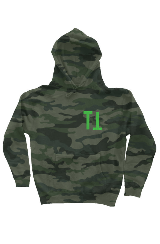 Forest Camo Heavyweight Hoodie (Turnt Spider)
