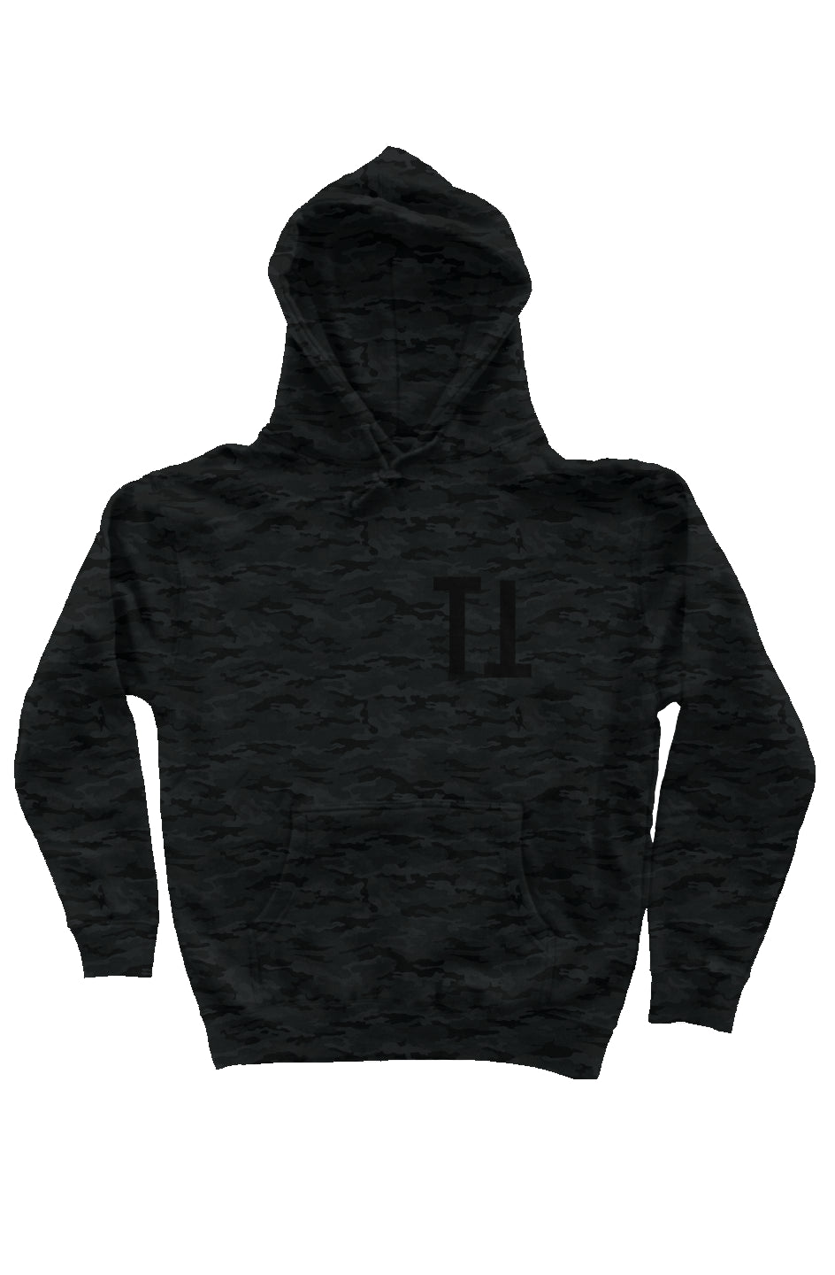 Black Camo Heavyweight Hoodie (Turnt Dragon - Blac