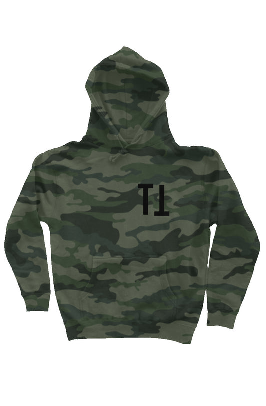 Forest Camo Heavyweight Hoodie (Turnt Dragon - Bla