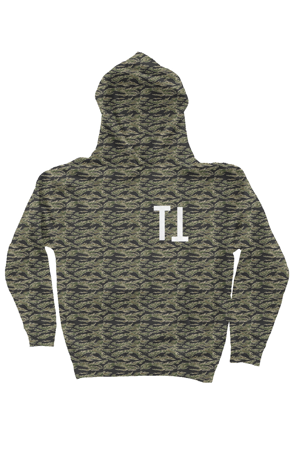 Tiger Camo Heavyweight Hoodie (Turnt Dragon - Whit